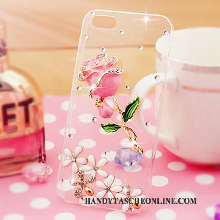 Hülle Samsung Galaxy A7 2015 Strass Lila Handyhüllen, Case Samsung Galaxy A7 2015 Strasssteinen Transparent