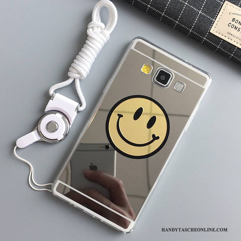 Hülle Samsung Galaxy A7 2015 Taschen Überzug Anti-sturz, Case Samsung Galaxy A7 2015 Schutz Handyhüllen Smiley