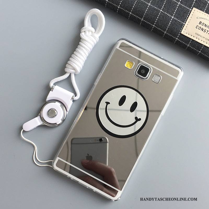 Hülle Samsung Galaxy A7 2015 Taschen Überzug Anti-sturz, Case Samsung Galaxy A7 2015 Schutz Handyhüllen Smiley