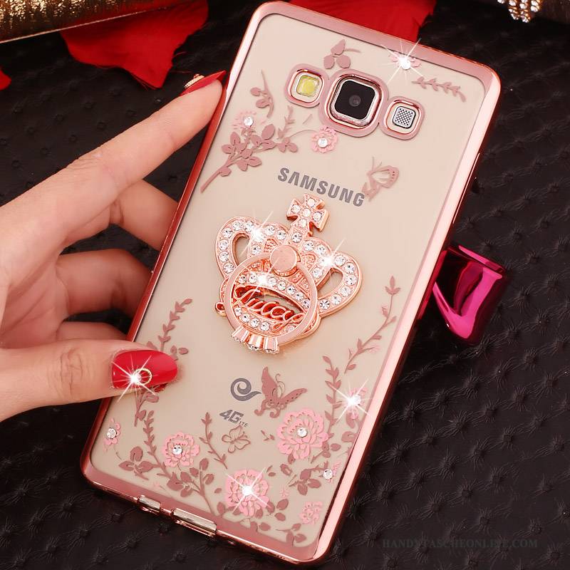 Hülle Samsung Galaxy A7 2015 Weiche Rosa Trend, Case Samsung Galaxy A7 2015 Silikon Handyhüllen Anti-sturz