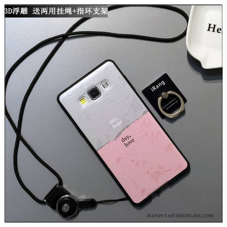 Hülle Samsung Galaxy A7 2015 Weiche Weiß Nette, Case Samsung Galaxy A7 2015 Silikon Nubuck Handyhüllen