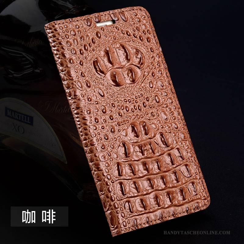 Hülle Samsung Galaxy A7 2016 Schutz Grün Handyhüllen, Case Samsung Galaxy A7 2016 Leder Gold