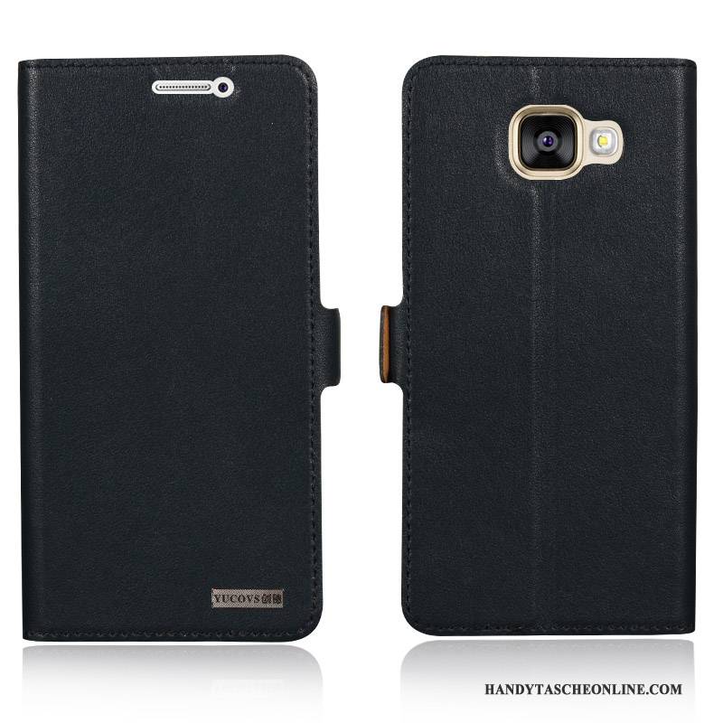 Hülle Samsung Galaxy A7 2016 Schutz Handyhüllen Weiß, Case Samsung Galaxy A7 2016 Lederhülle