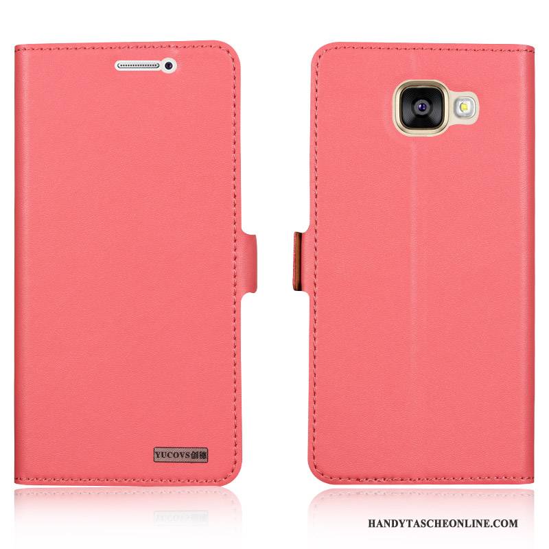 Hülle Samsung Galaxy A7 2016 Schutz Handyhüllen Weiß, Case Samsung Galaxy A7 2016 Lederhülle