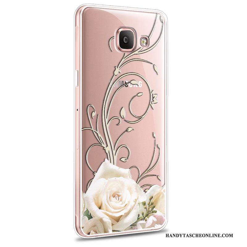 Hülle Samsung Galaxy A7 2016 Weiche Anti-sturz Rosa, Case Samsung Galaxy A7 2016 Karikatur Neu Handyhüllen