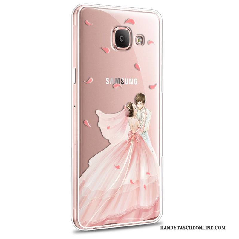 Hülle Samsung Galaxy A7 2016 Weiche Anti-sturz Rosa, Case Samsung Galaxy A7 2016 Karikatur Neu Handyhüllen