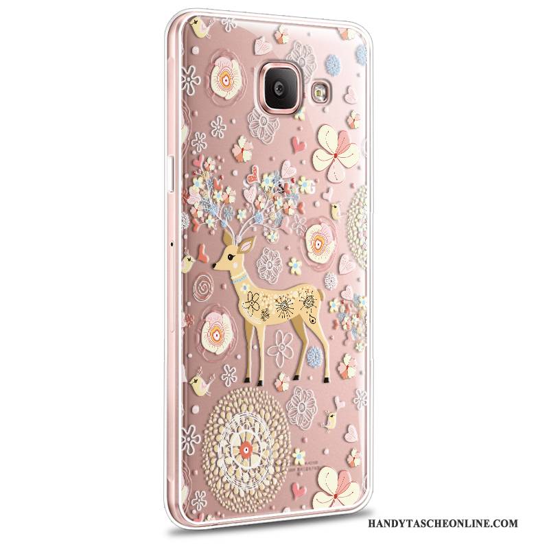 Hülle Samsung Galaxy A7 2016 Weiche Anti-sturz Rosa, Case Samsung Galaxy A7 2016 Karikatur Neu Handyhüllen