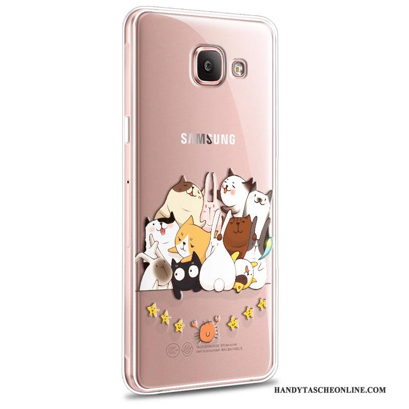 Hülle Samsung Galaxy A7 2016 Weiche Anti-sturz Rosa, Case Samsung Galaxy A7 2016 Karikatur Neu Handyhüllen