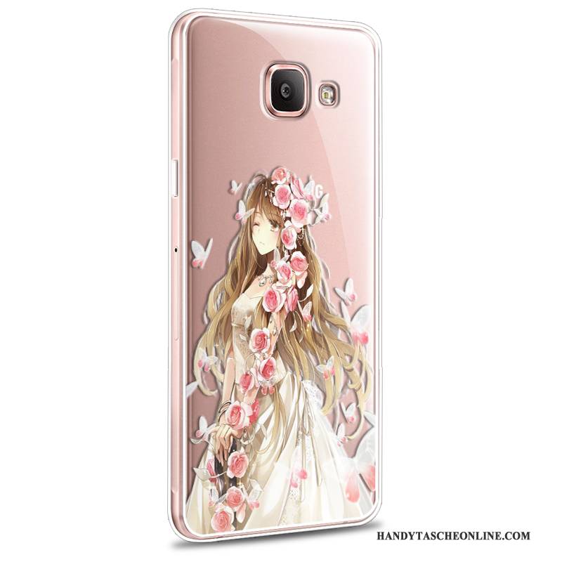 Hülle Samsung Galaxy A7 2016 Weiche Anti-sturz Rosa, Case Samsung Galaxy A7 2016 Karikatur Neu Handyhüllen