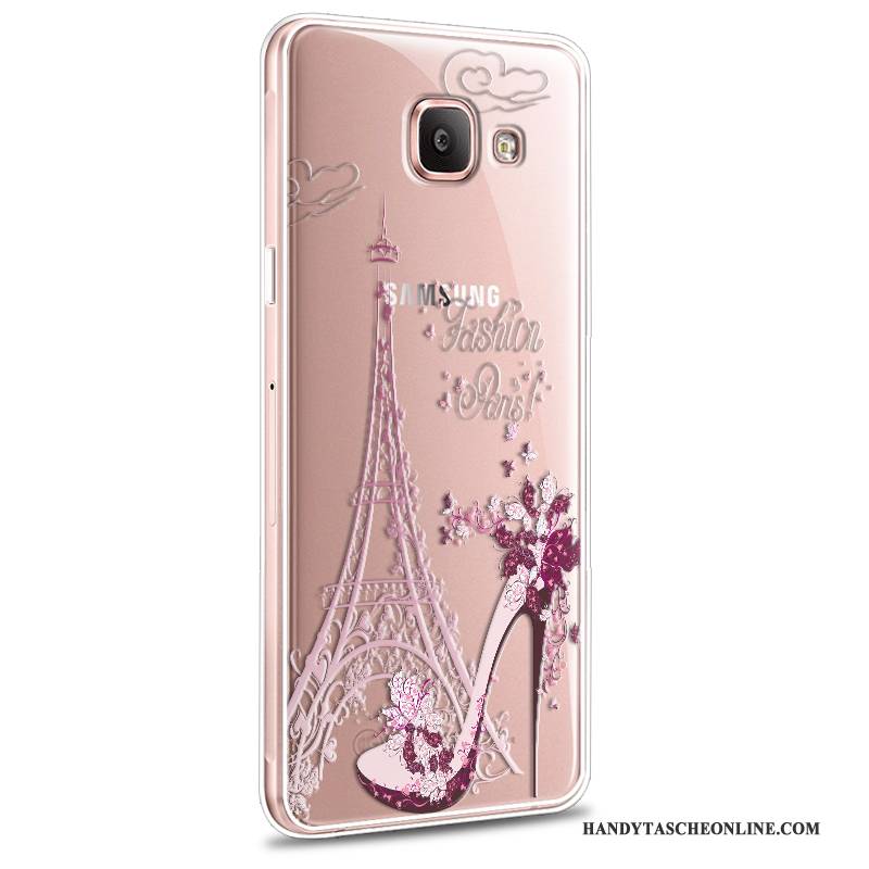 Hülle Samsung Galaxy A7 2016 Weiche Anti-sturz Rosa, Case Samsung Galaxy A7 2016 Karikatur Neu Handyhüllen