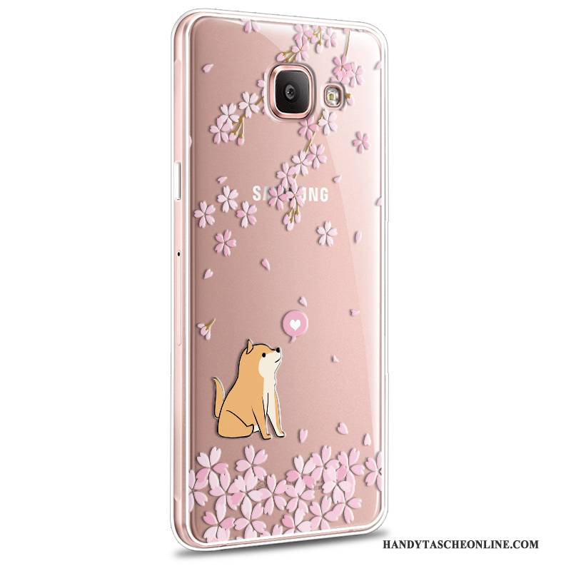 Hülle Samsung Galaxy A7 2016 Weiche Anti-sturz Rosa, Case Samsung Galaxy A7 2016 Karikatur Neu Handyhüllen