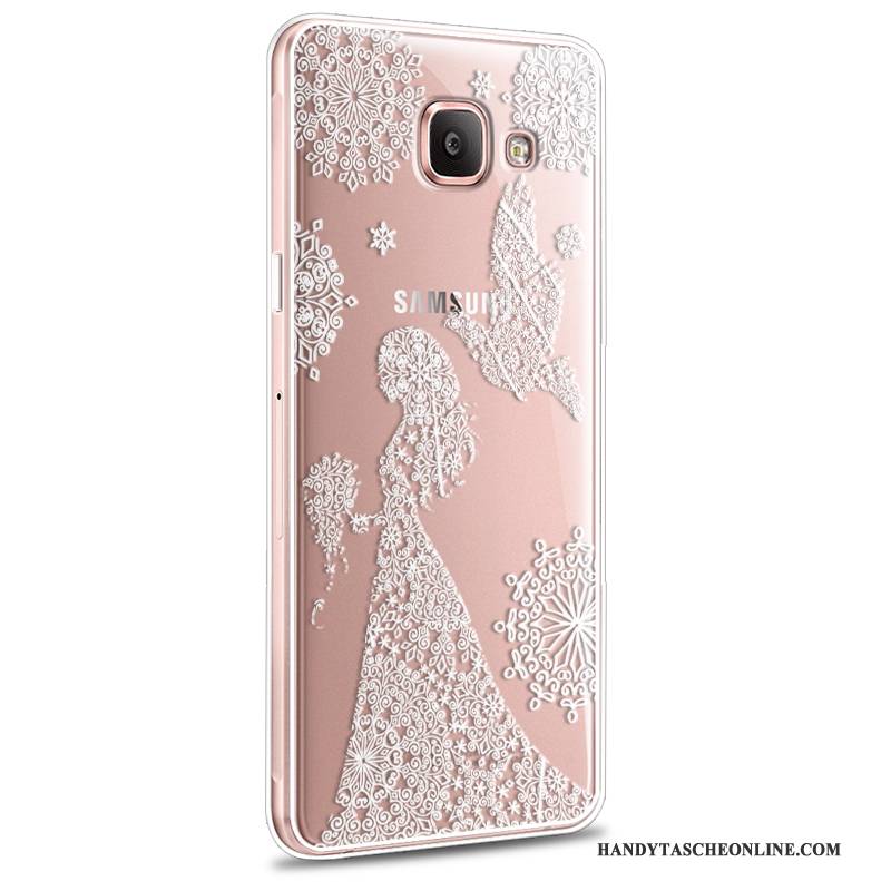 Hülle Samsung Galaxy A7 2016 Weiche Anti-sturz Rosa, Case Samsung Galaxy A7 2016 Karikatur Neu Handyhüllen