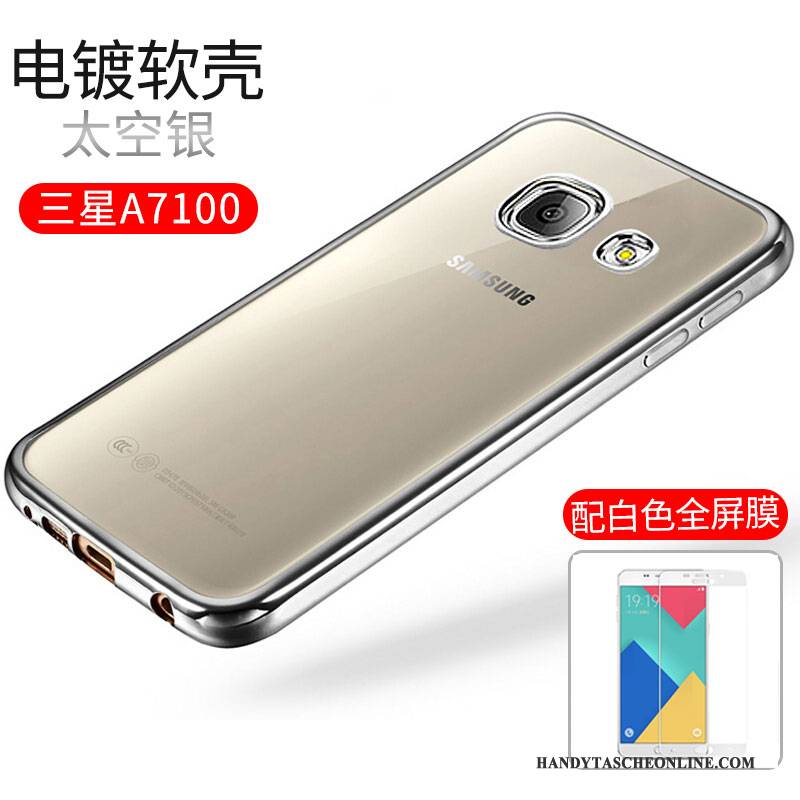 Hülle Samsung Galaxy A7 2016 Weiche Handyhüllen Gold, Case Samsung Galaxy A7 2016 Silikon