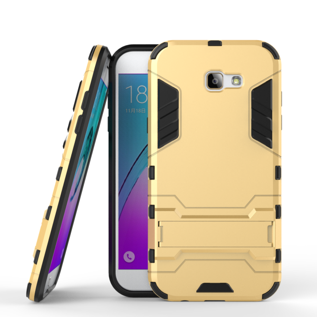 Hülle Samsung Galaxy A7 2017 Halterung Handyhüllen Anti-sturz, Case Samsung Galaxy A7 2017 Schutz Rot Trend