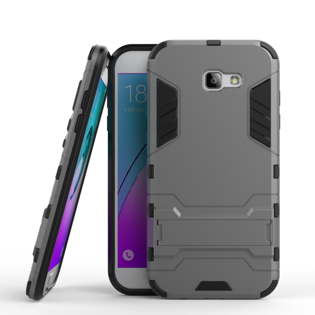 Hülle Samsung Galaxy A7 2017 Halterung Handyhüllen Anti-sturz, Case Samsung Galaxy A7 2017 Schutz Rot Trend