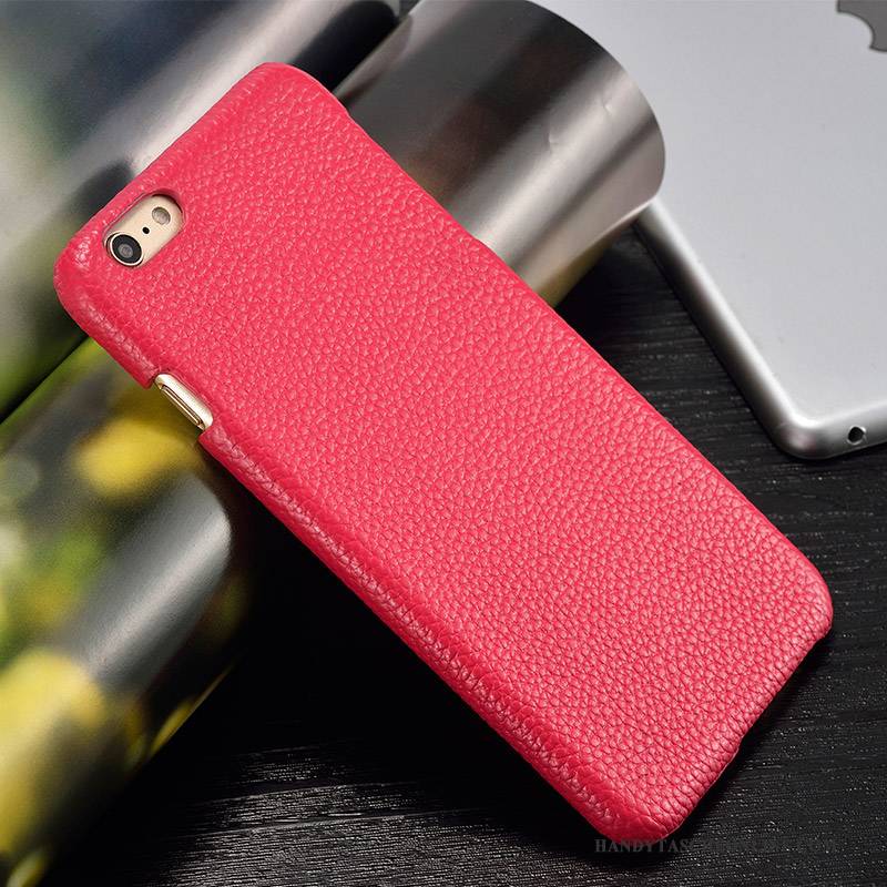 Hülle Samsung Galaxy A7 2017 Leder Einfach Rot, Case Samsung Galaxy A7 2017 Lederhülle Trend Hintere Abdeckung