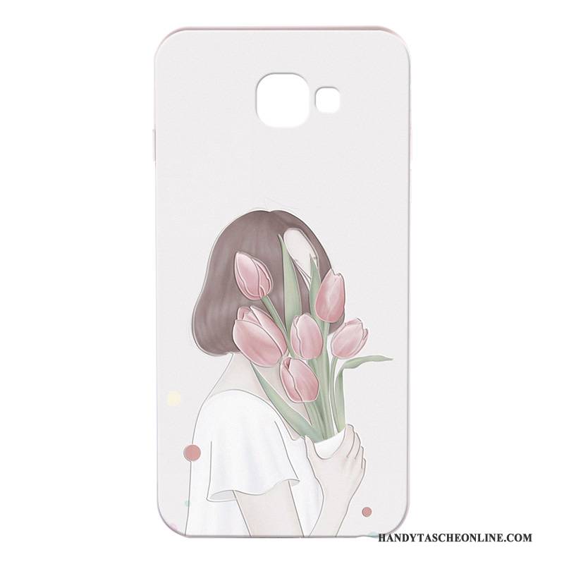 Hülle Samsung Galaxy A7 2017 Silikon Handyhüllen Anti-sturz, Case Samsung Galaxy A7 2017 Karikatur Grau Schwer