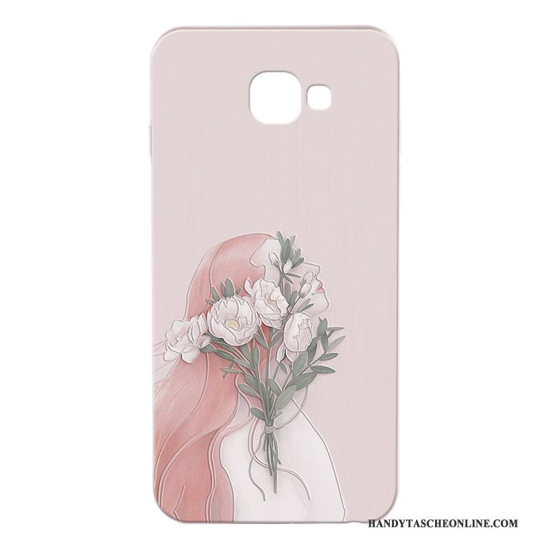 Hülle Samsung Galaxy A7 2017 Silikon Handyhüllen Anti-sturz, Case Samsung Galaxy A7 2017 Karikatur Grau Schwer