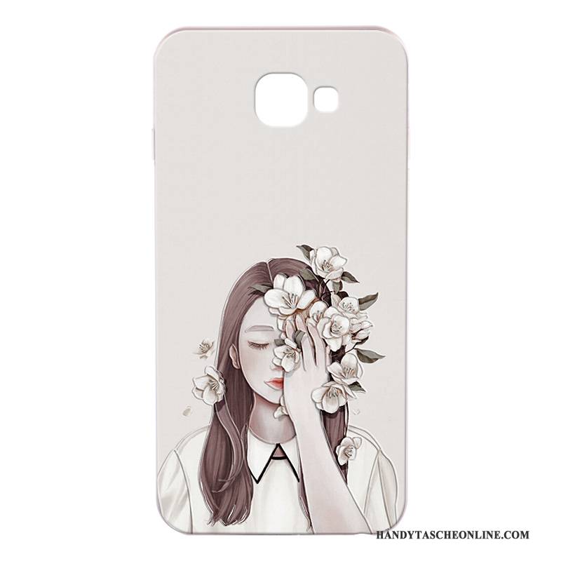 Hülle Samsung Galaxy A7 2017 Silikon Handyhüllen Anti-sturz, Case Samsung Galaxy A7 2017 Karikatur Grau Schwer