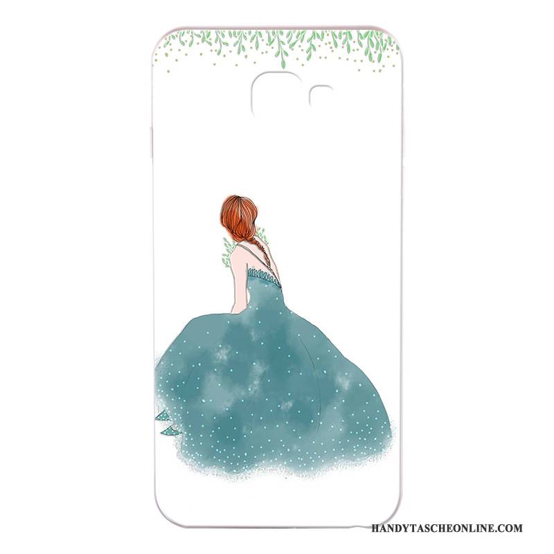 Hülle Samsung Galaxy A7 2017 Silikon Handyhüllen Anti-sturz, Case Samsung Galaxy A7 2017 Karikatur Grau Schwer