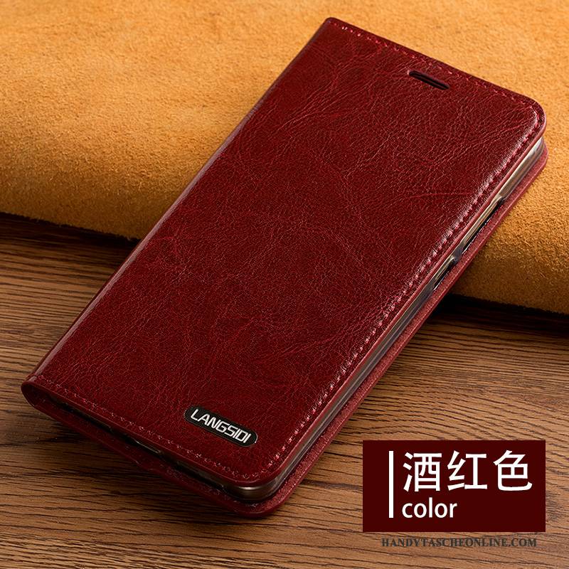 Hülle Samsung Galaxy A7 2017 Taschen Handyhüllen Rot, Case Samsung Galaxy A7 2017 Silikon Business Anti-sturz