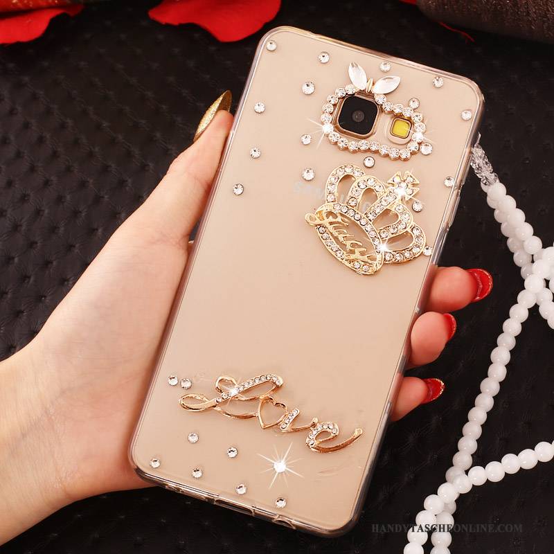 Hülle Samsung Galaxy A7 2017 Weiche Gold Hängende Verzierungen, Case Samsung Galaxy A7 2017 Schutz Neu Handyhüllen