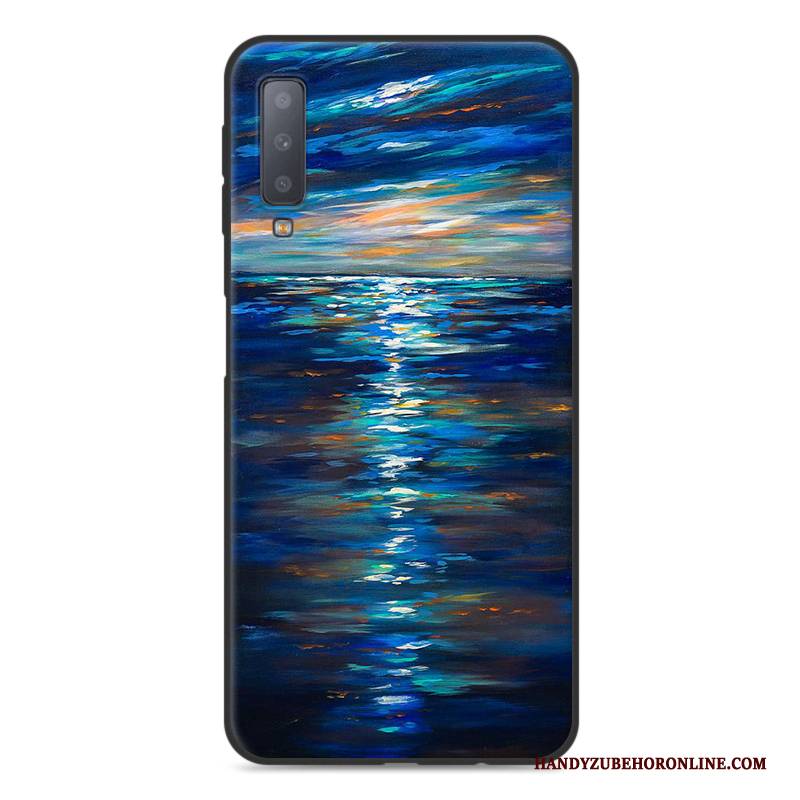 Hülle Samsung Galaxy A7 2018 Schutz Anti-sturz Schwarz, Case Samsung Galaxy A7 2018 Weiche Handyhüllen