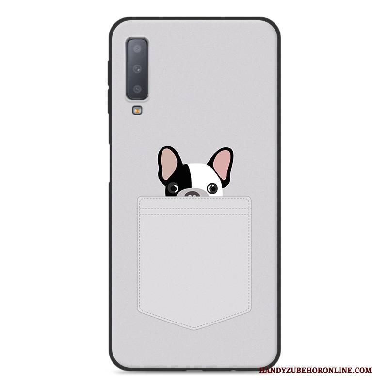 Hülle Samsung Galaxy A7 2018 Schutz Anti-sturz Schwarz, Case Samsung Galaxy A7 2018 Weiche Handyhüllen