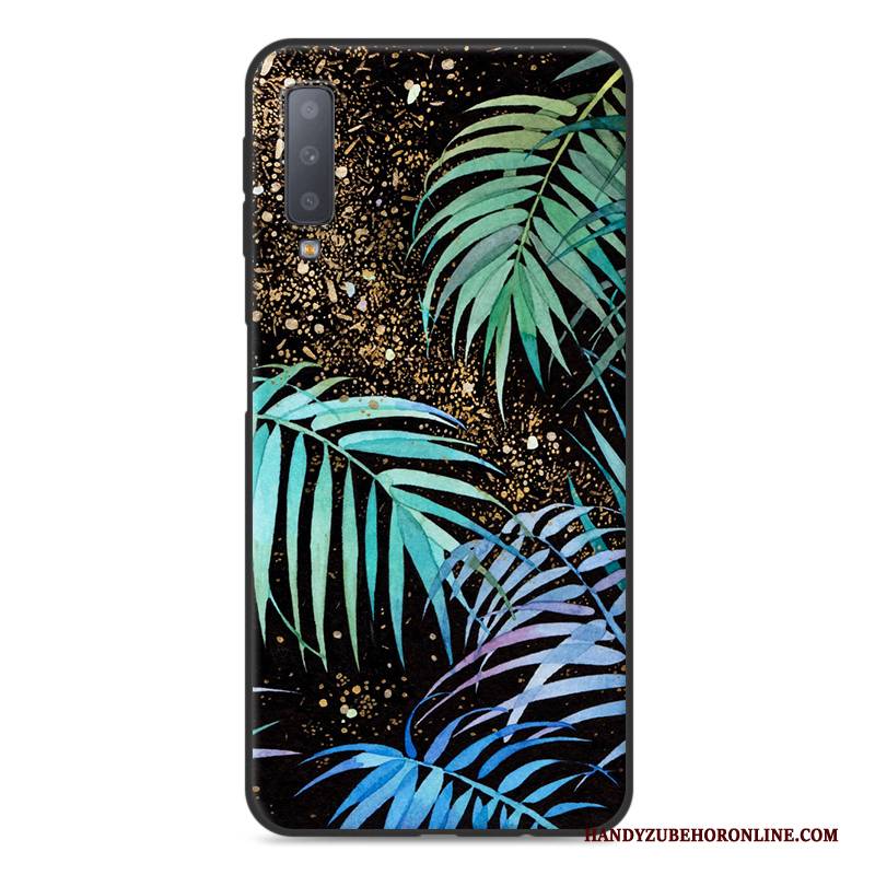 Hülle Samsung Galaxy A7 2018 Schutz Anti-sturz Schwarz, Case Samsung Galaxy A7 2018 Weiche Handyhüllen