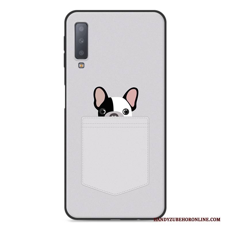 Hülle Samsung Galaxy A7 2018 Schutz Handyhüllen Anti-sturz, Case Samsung Galaxy A7 2018 Taschen Schwarz