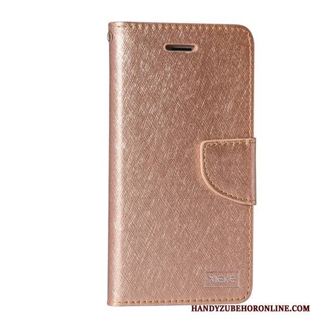 Hülle Samsung Galaxy A7 2018 Schutz Rosegold Monat, Case Samsung Galaxy A7 2018 Lederhülle Handyhüllen Karte