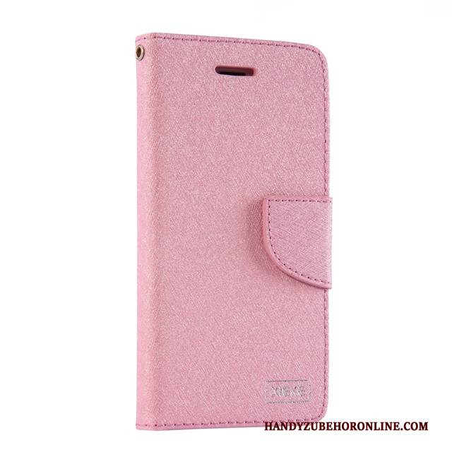 Hülle Samsung Galaxy A7 2018 Schutz Rosegold Monat, Case Samsung Galaxy A7 2018 Lederhülle Handyhüllen Karte