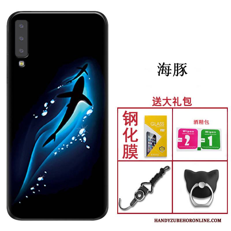 Hülle Samsung Galaxy A7 2018 Silikon Handyhüllen Trend, Case Samsung Galaxy A7 2018 Weiche Anti-sturz