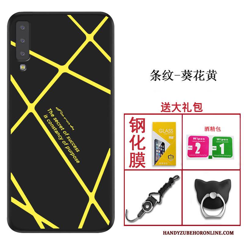 Hülle Samsung Galaxy A7 2018 Silikon Handyhüllen Trend, Case Samsung Galaxy A7 2018 Weiche Anti-sturz