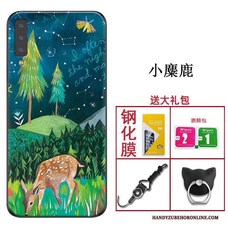 Hülle Samsung Galaxy A7 2018 Silikon Handyhüllen Trend, Case Samsung Galaxy A7 2018 Weiche Anti-sturz