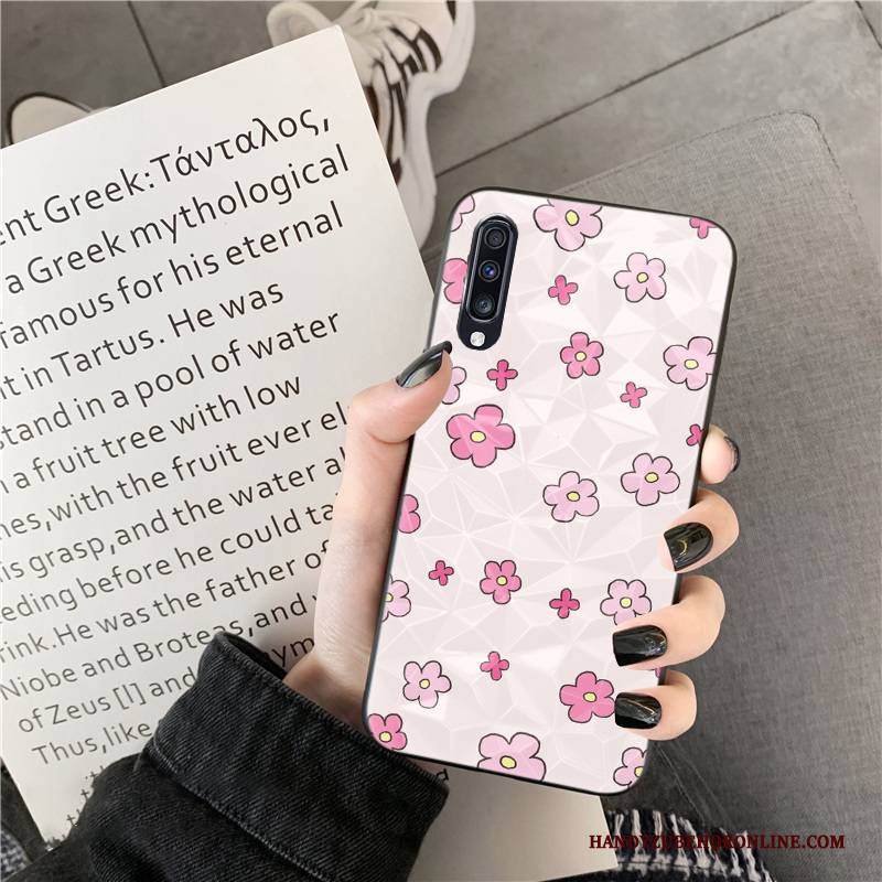 Hülle Samsung Galaxy A70 Frisch Mini, Case Samsung Galaxy A70 Diamantform Blumen