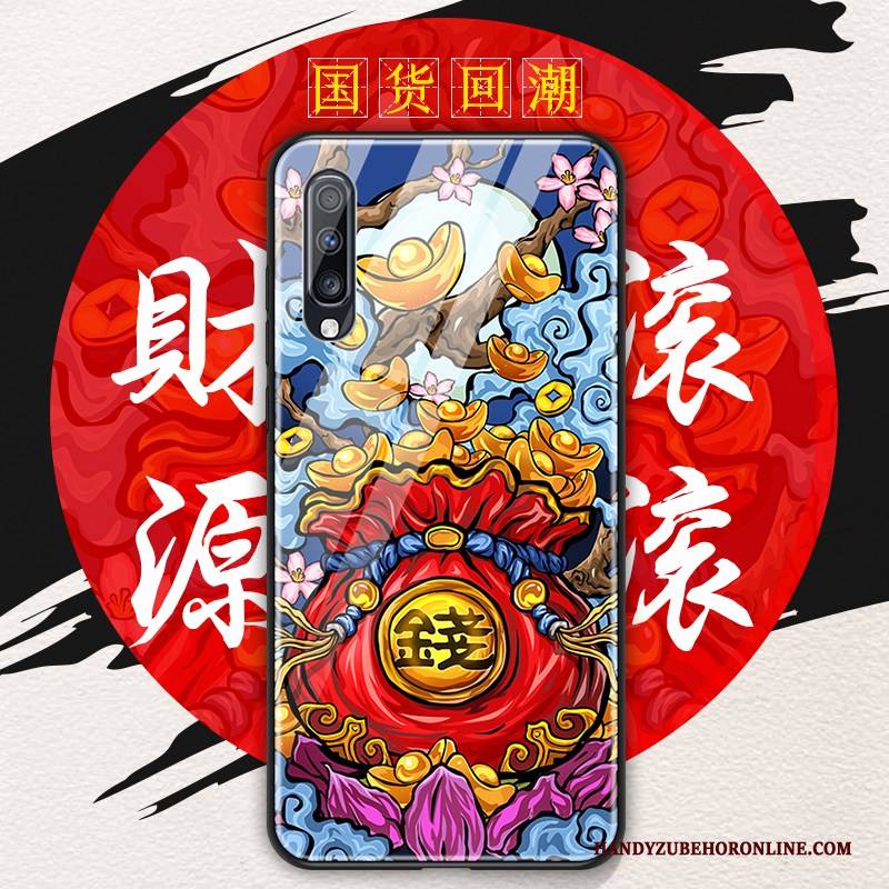 Hülle Samsung Galaxy A70 Kreativ Blau Reichtum, Case Samsung Galaxy A70 Schutz Neu Chinesische Art