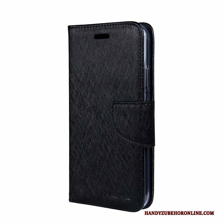 Hülle Samsung Galaxy A70 Lederhülle Karte Business, Case Samsung Galaxy A70 Schutz Blau Monat