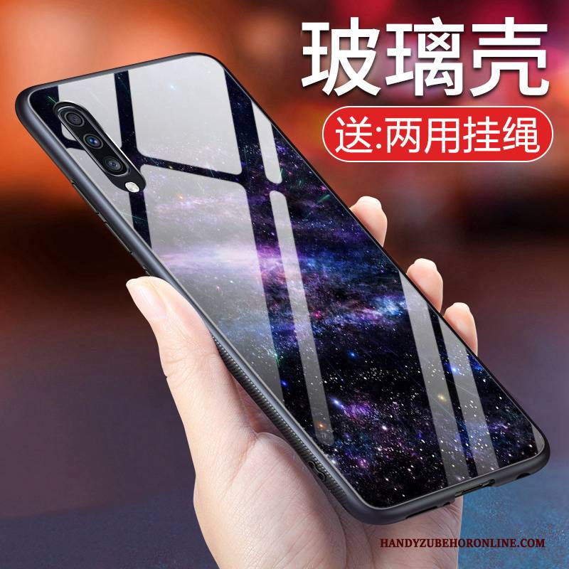 Hülle Samsung Galaxy A70 Schutz Persönlichkeit Sternenhimmel, Case Samsung Galaxy A70 Schwarz Handyhüllen