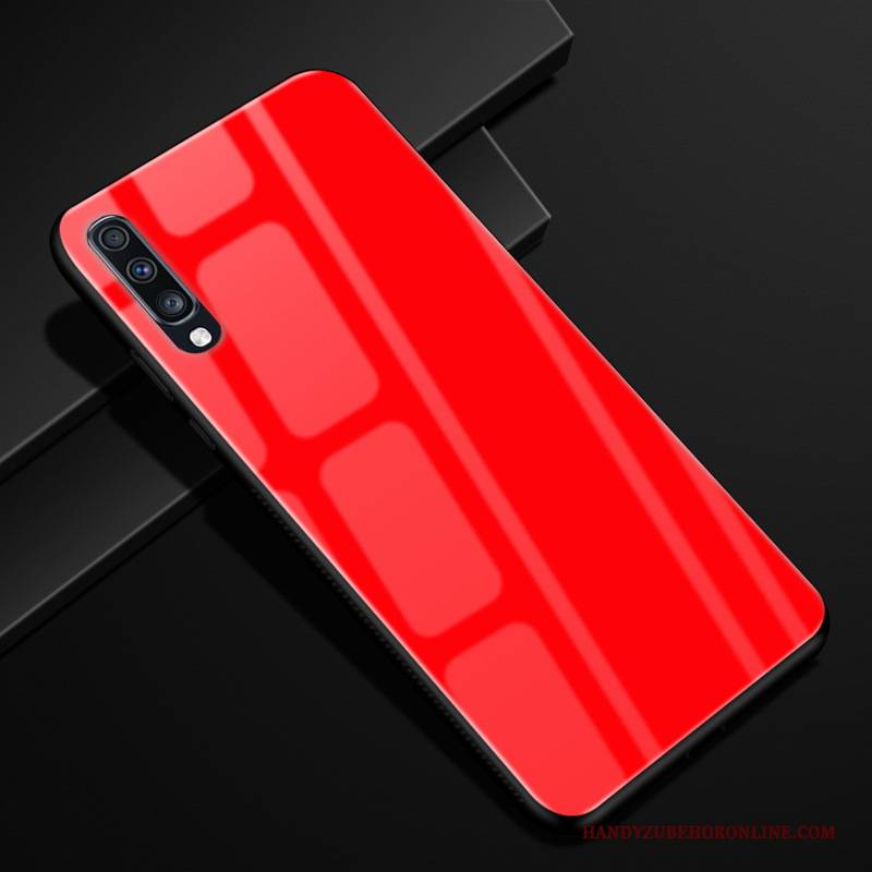 Hülle Samsung Galaxy A70 Silikon Anti-sturz Schwarz, Case Samsung Galaxy A70 Weiche Glas Handyhüllen