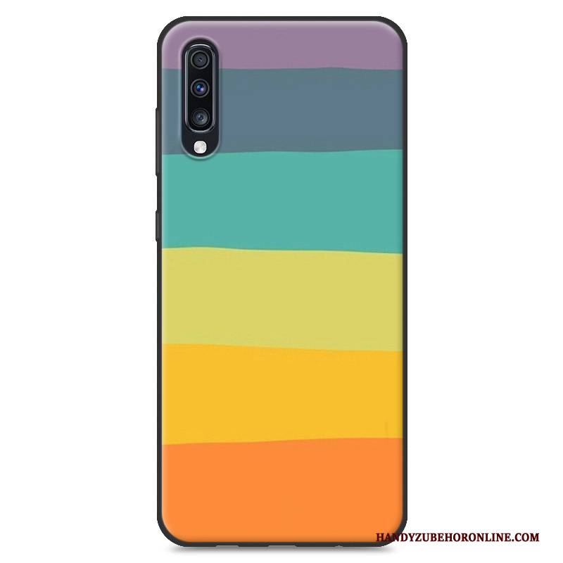 Hülle Samsung Galaxy A70 Silikon Nubuck Anti-sturz, Case Samsung Galaxy A70 Weiche Rot Handyhüllen