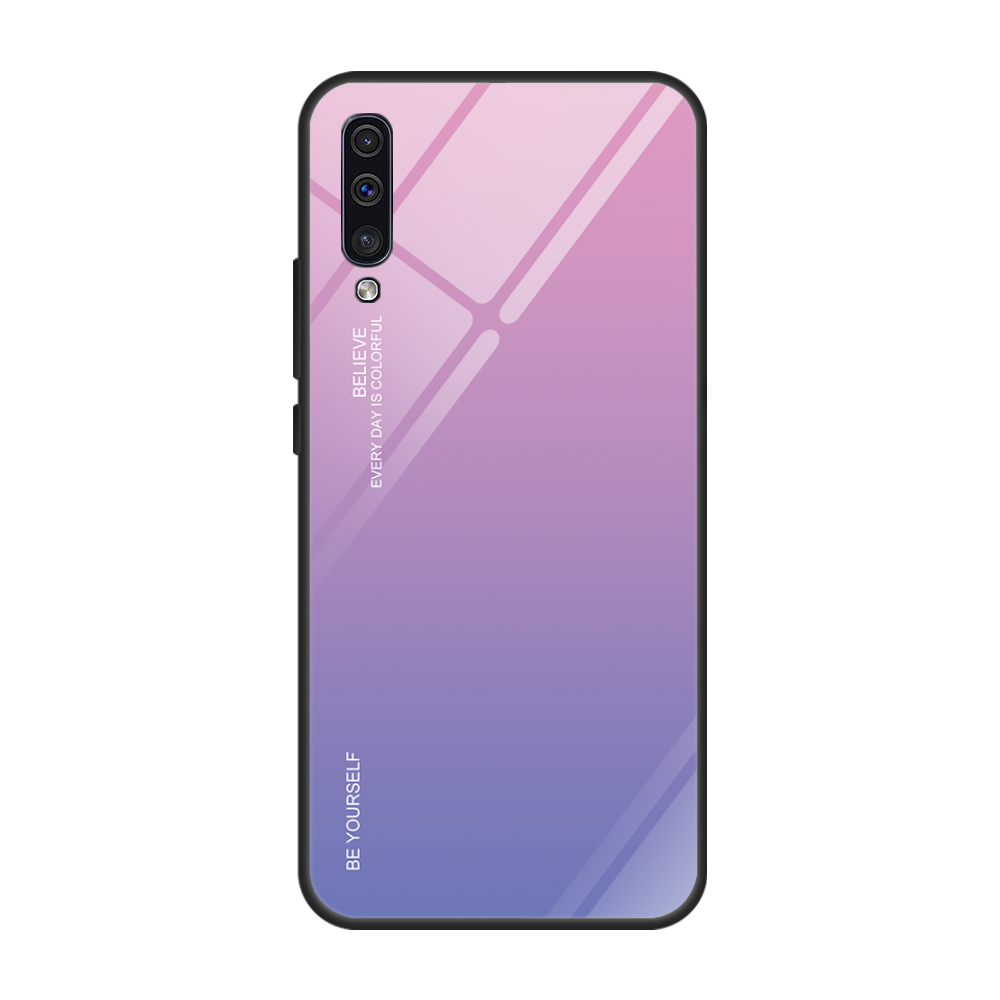 Hülle Samsung Galaxy A70 Taschen Glas Anti-sturz, Case Samsung Galaxy A70 Schutz Trend Grün