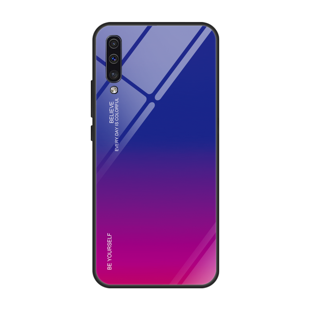 Hülle Samsung Galaxy A70 Taschen Glas Anti-sturz, Case Samsung Galaxy A70 Schutz Trend Grün