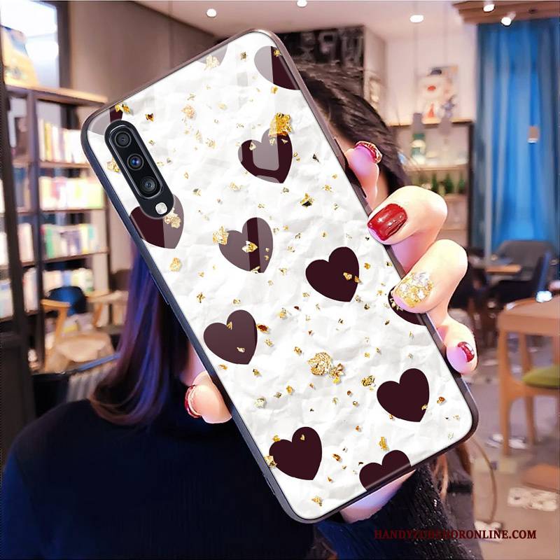 Hülle Samsung Galaxy A70 Taschen Handyhüllen Pulver, Case Samsung Galaxy A70 Mode Liebe Rot