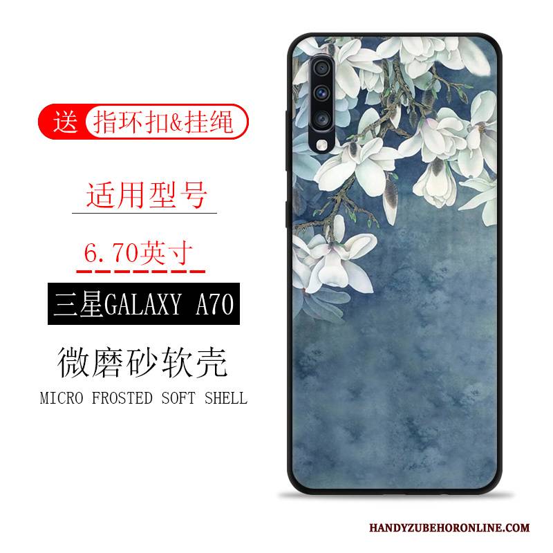 Hülle Samsung Galaxy A70 Taschen Tinte Handyhüllen, Case Samsung Galaxy A70 Silikon Wind Landschaft