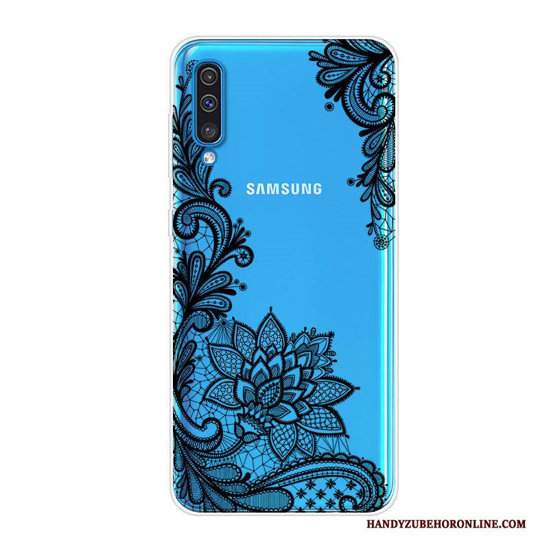 Hülle Samsung Galaxy A70 Taschen Trend Blau, Case Samsung Galaxy A70 Schutz Handyhüllen Anti-sturz