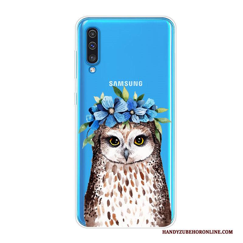 Hülle Samsung Galaxy A70 Taschen Trend Blau, Case Samsung Galaxy A70 Schutz Handyhüllen Anti-sturz