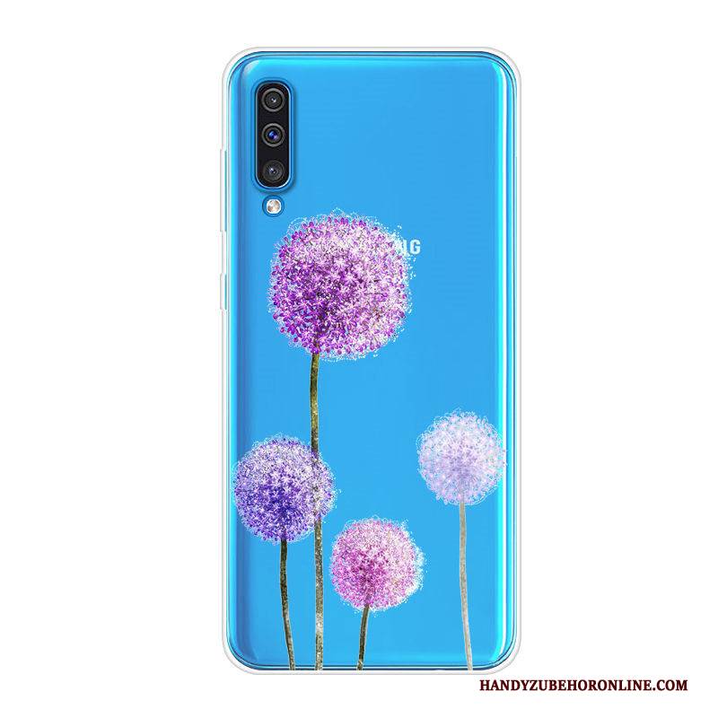 Hülle Samsung Galaxy A70 Taschen Trend Blau, Case Samsung Galaxy A70 Schutz Handyhüllen Anti-sturz