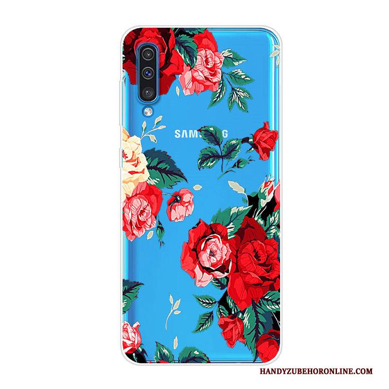 Hülle Samsung Galaxy A70 Taschen Trend Blau, Case Samsung Galaxy A70 Schutz Handyhüllen Anti-sturz