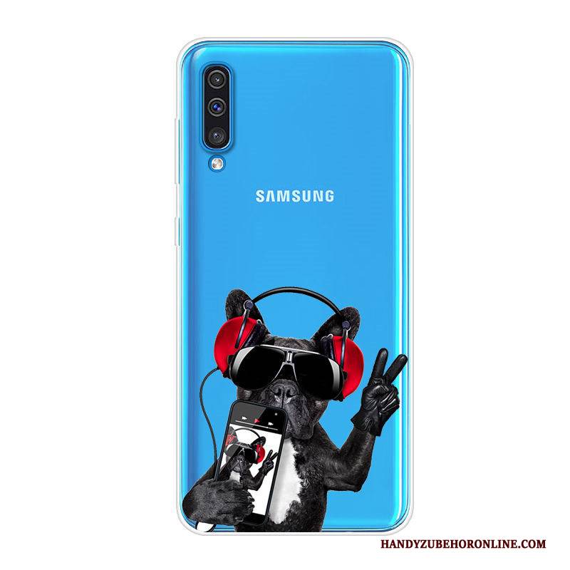 Hülle Samsung Galaxy A70 Taschen Trend Blau, Case Samsung Galaxy A70 Schutz Handyhüllen Anti-sturz